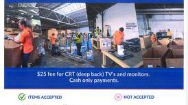 First American Recycling of Morris is collecting electronics on March 20 