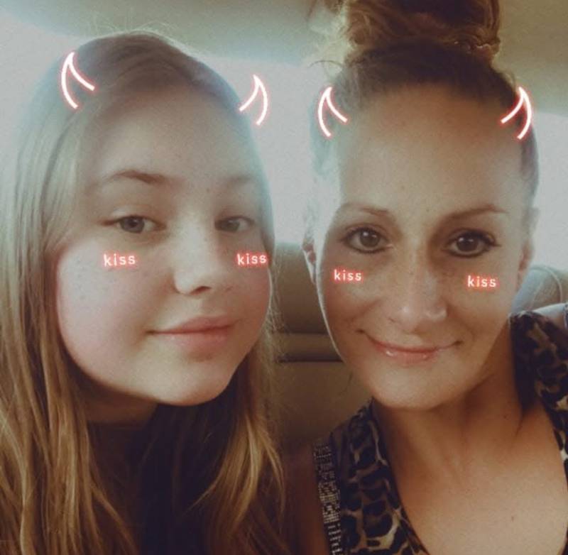 Gracie Sasso-Cleveland (left), with her mother Ericka Sasso, poses in this June 2020 photo. Gracie was 15 when she was killed on May 4, 2023.