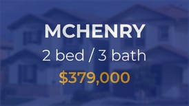Sale closed in McHenry: $379,000 for a two-bedroom home