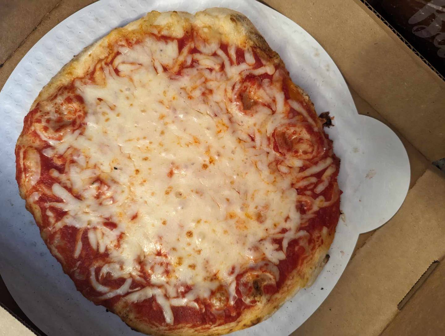 The classic cheese pizza from Freedom Brothers Pizzeria & Alehouse in Plainfield had plenty of flavor and cheese. It also had a nice char on the bottom.