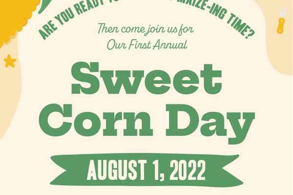 McCombie tohost First Annual Sweet Corn Day on Aug. 1 in Savanna