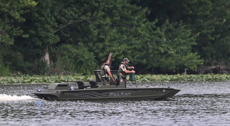 Search continues Wednesday, July 30, 2025 for a missing kayaker north of Boy Scout Island in St. Charles. The boater was reported missing Tuesday night on the Fox River.