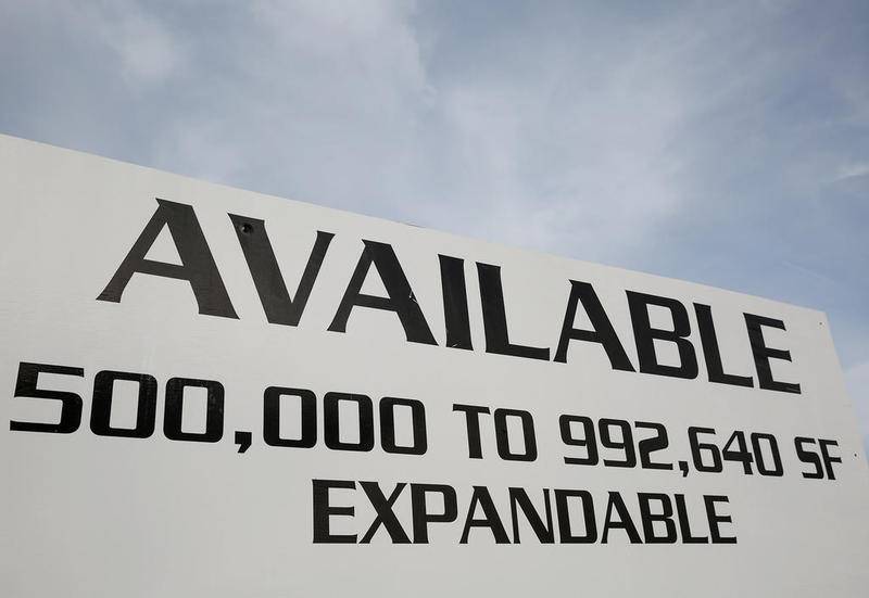 A sign advertising a vacant warehouse stands along Highway 53 on Dec. 28, 2016, in Joliet. The Joliet City Council on Tuesday approved a $249,000 contract with RATIO to create the a comprehensive city plan.