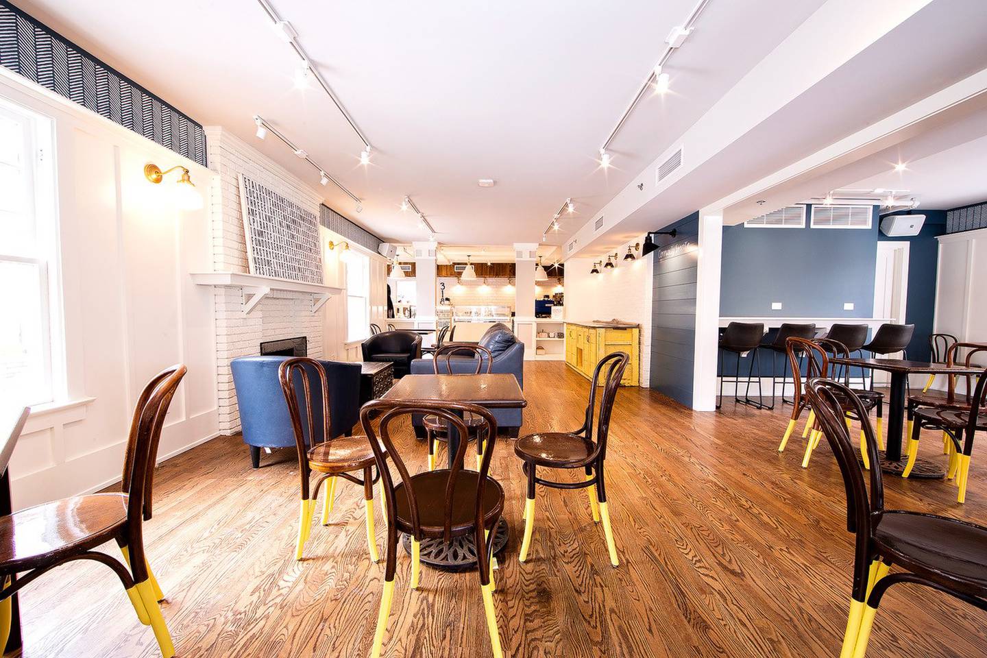 The renovated first floor of the former 318 Graham's Coffeehouse on Third Street in Geneva. The coffeehouse closed in April 2024 and is listed for sale at $2.3 million.