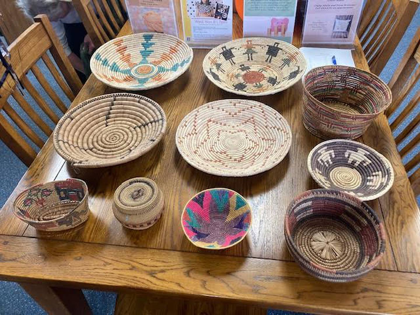 The Putnam County Public Library District in Hennepin has on display Native American artifacts on loan from Lonna Nauman.