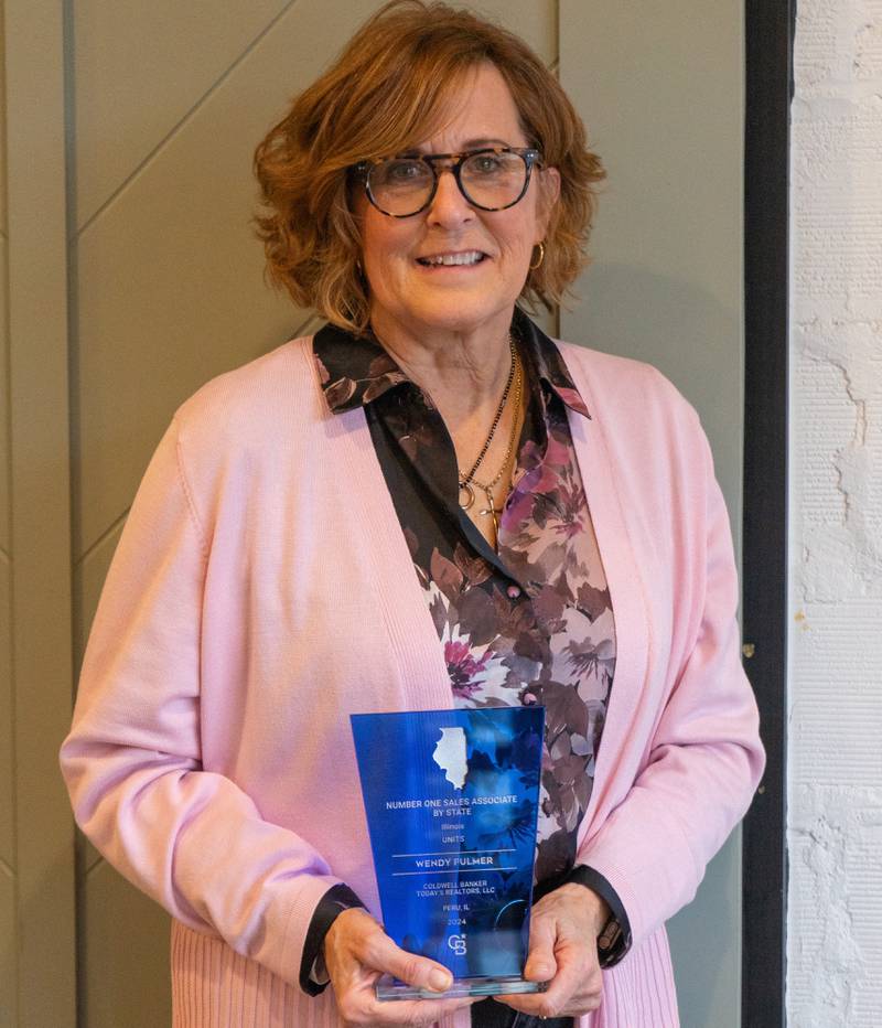 Wendy Fulmer of Coldwell Banker Today’s Realtors, LLC in Peru, received the Number One Sales Associate of the State of Illinois for Units Sold from Coldwell Banker national.
