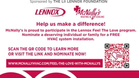 McNally’s Heating and Cooling seeks nominees for HVAC giveaway with Lennox’s Feel the Love program