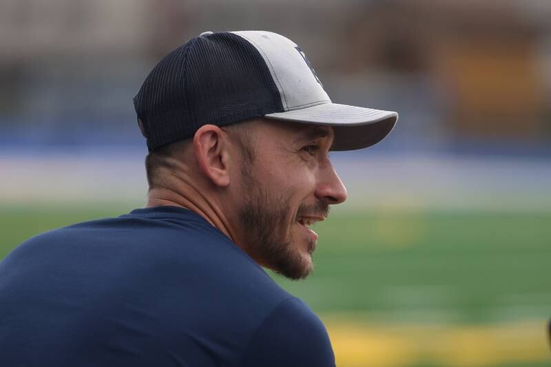 Plainfield South head coach Bryant Williams during the match against Joliet Central on Tuesday, Sept. 5, 2023 in Joliet.