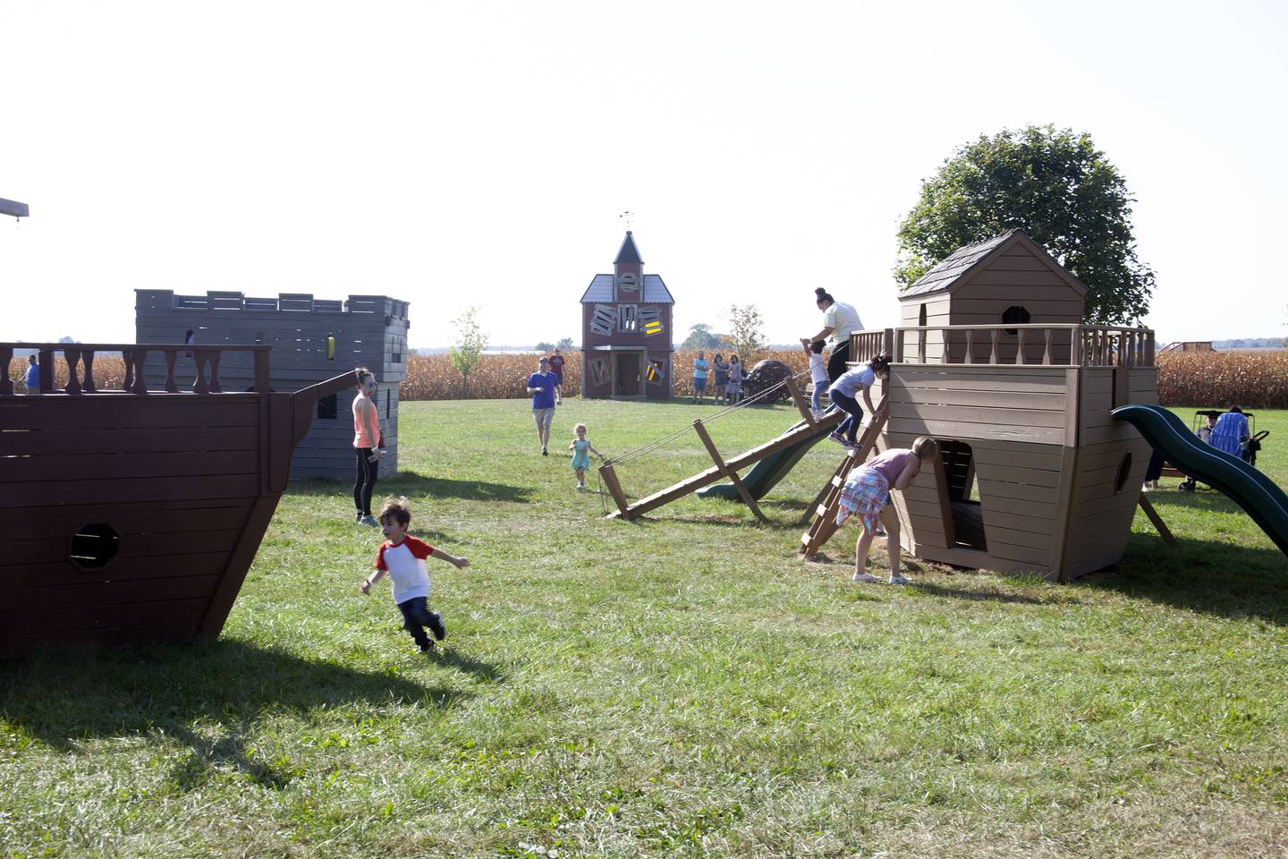 The play area at Keller's Farmstand in Oswego.