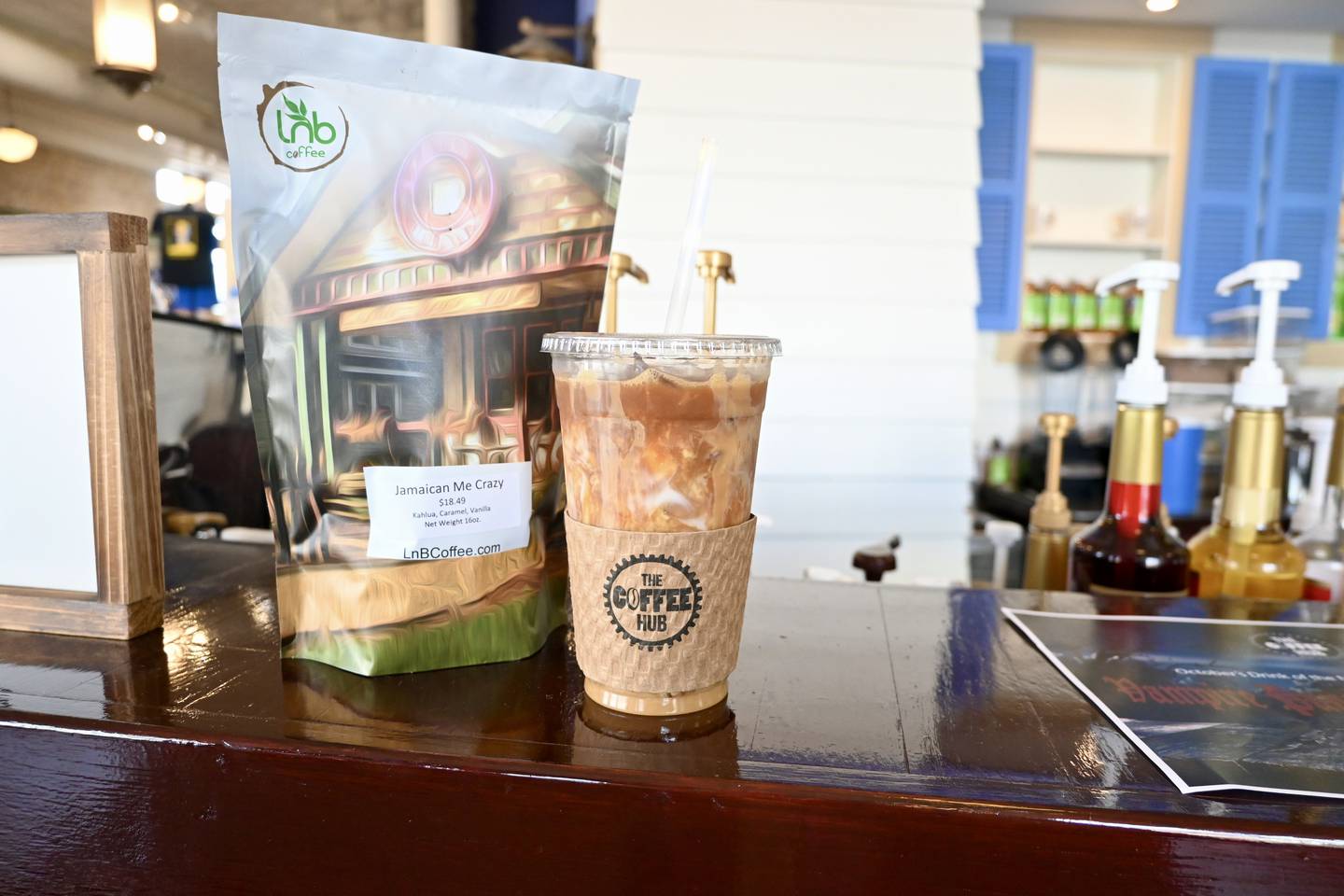 The hub offers 30 individual coffee flavors, customers can choose any flavor combination to create their own unique drink. Flavors include almond, cinnamon, maple, passion fruit and toasted marshmallow – the best seller is the caramel macchiato.