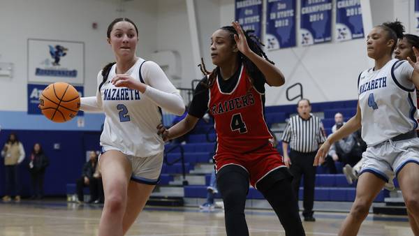 Suburban Life girls basketball notes: Nazareth’s Sam Austin may not fill up stat line – but plays a vital role
