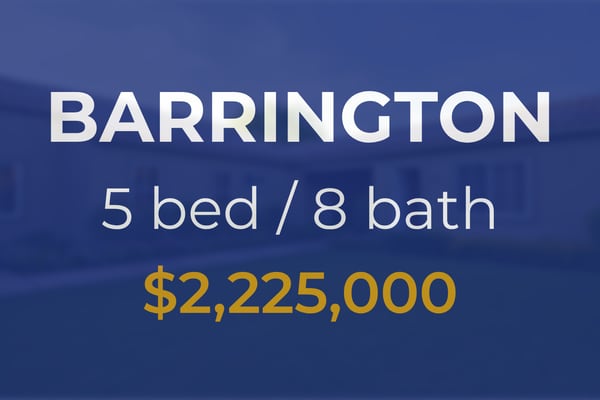 Residential home sells for $2.23 million in Barrington