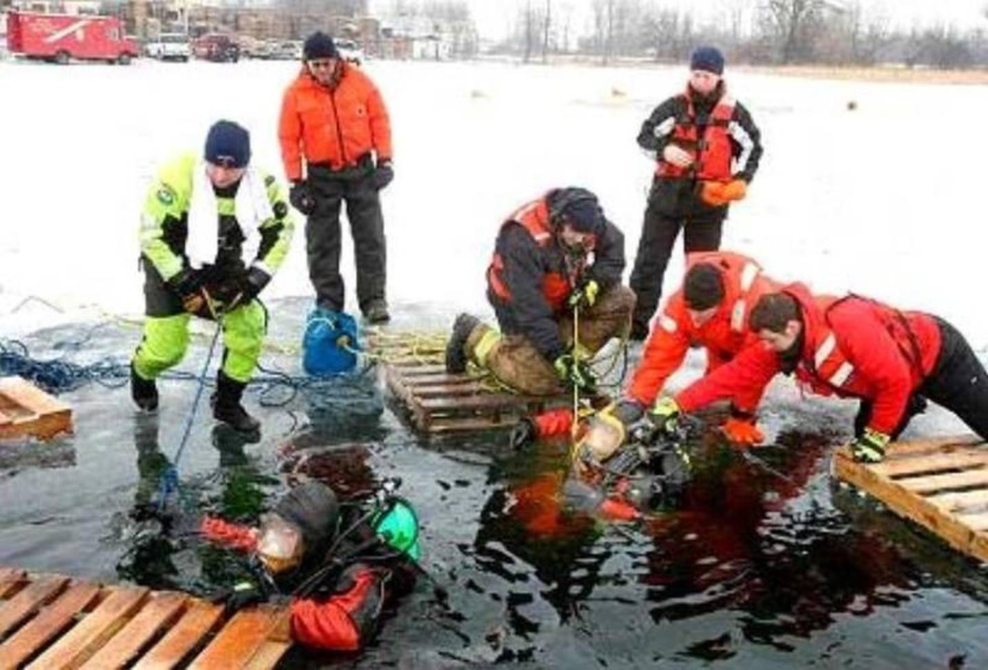 In more recent years, the lake was used as a  training facility for local fire departments,