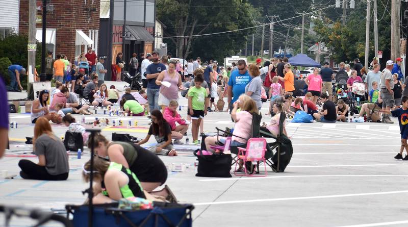 Artists of all ages filled the streets for Paint the Town on Saturday in Morrison.
