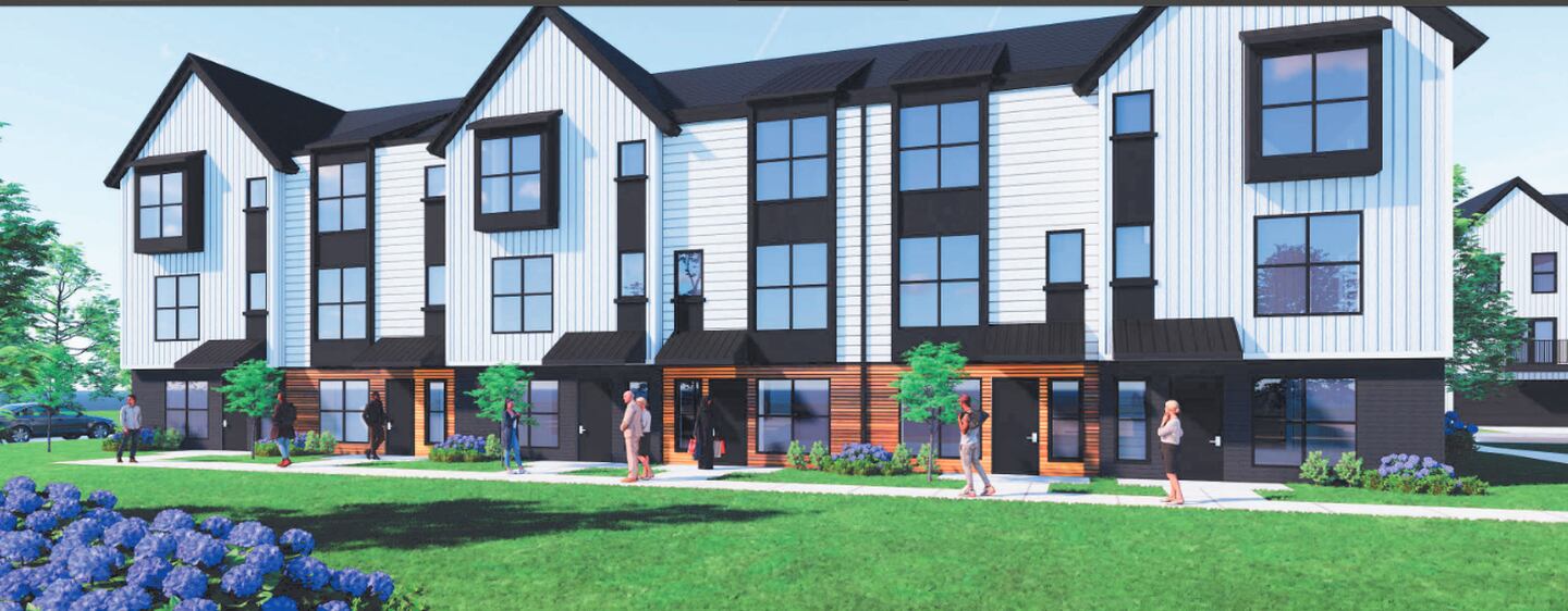 Plans call for 208 townhouses to be built on the northern portion of the site.