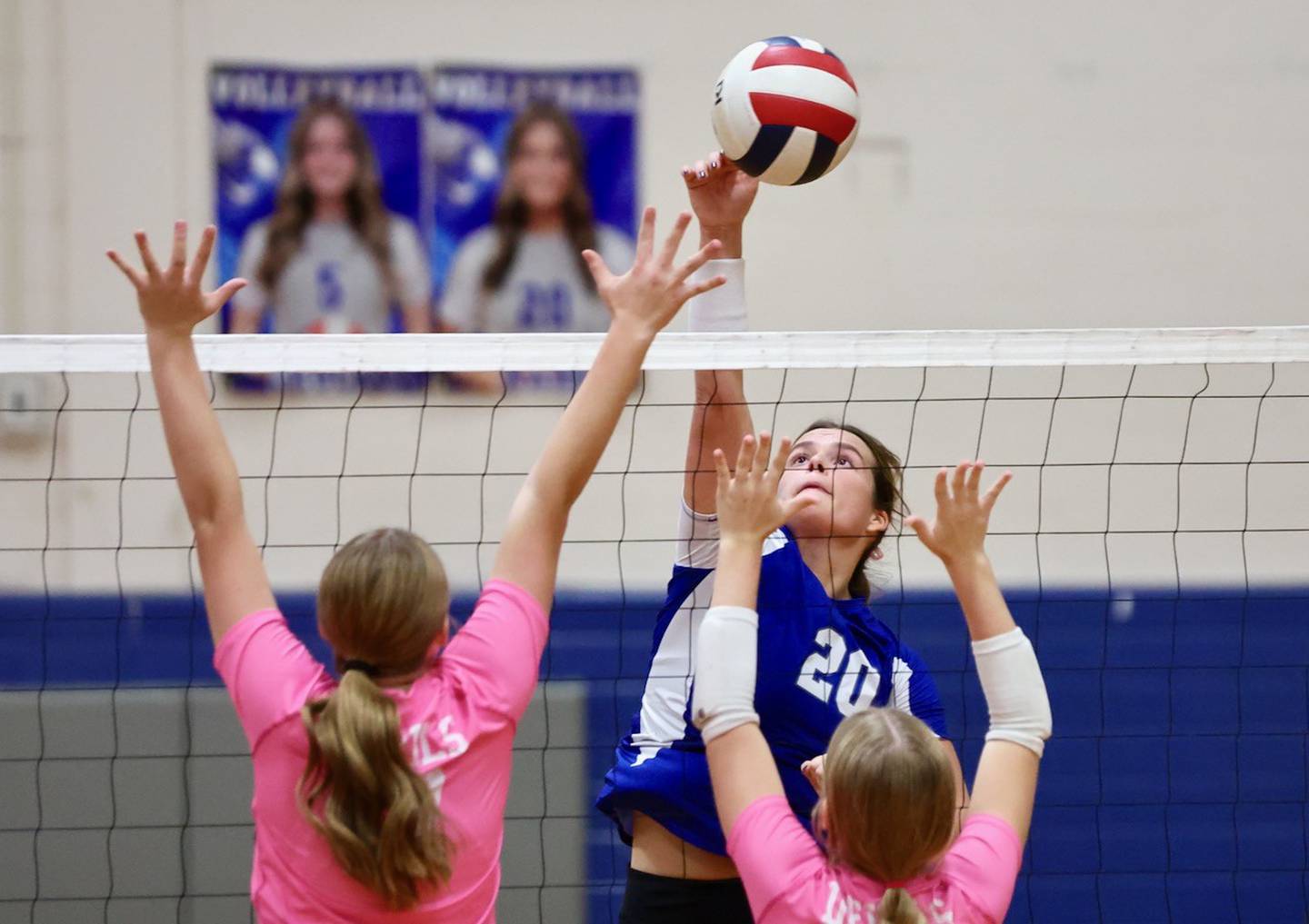 Princeton's Ellie Harp takes a shot against Hall Thursday night at Prouty Gym.