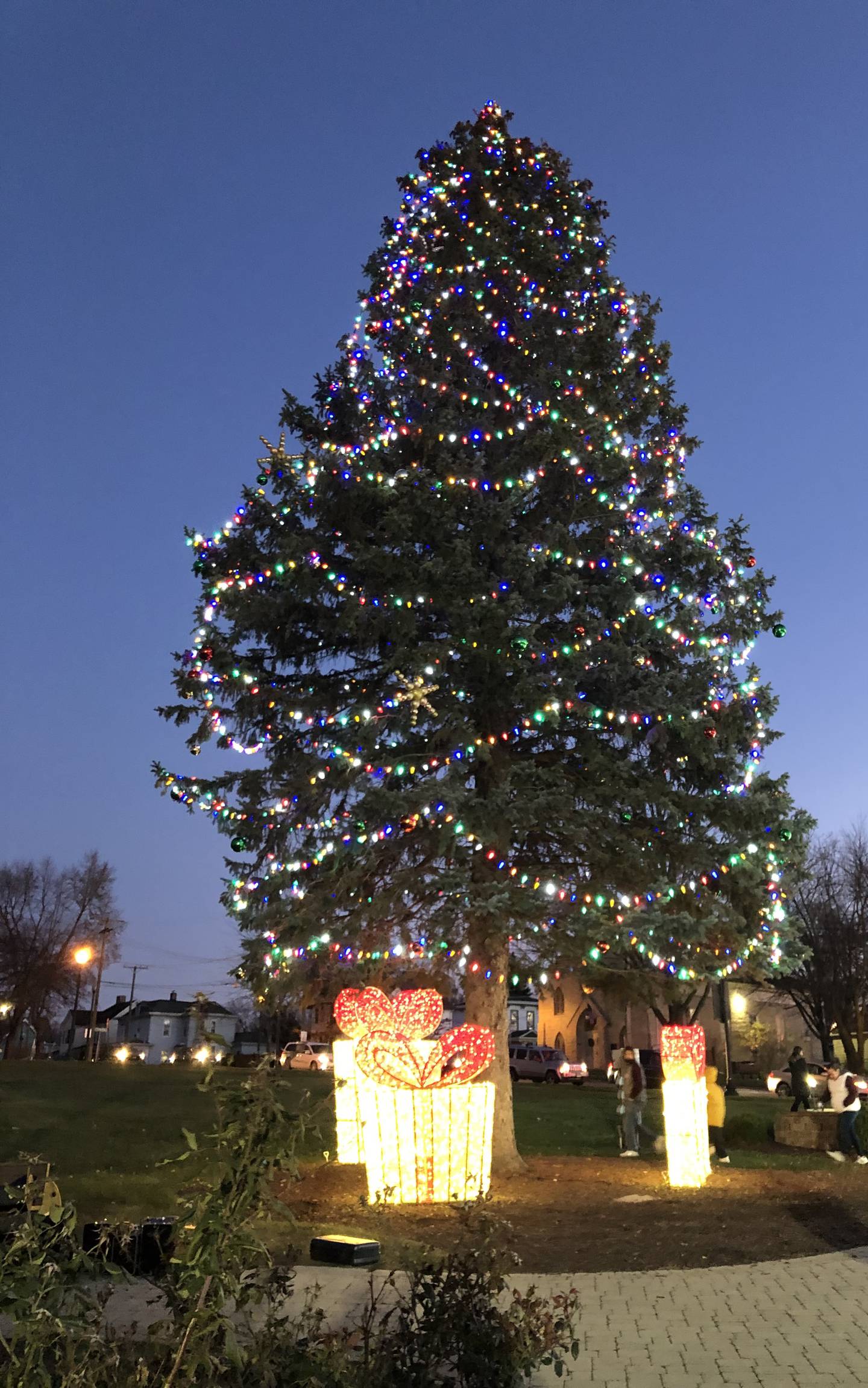 Lockport holds its Christmas in the Square and tree lighting on Small Business Saturday, Nov. 25, 2023.  The event is held in Central Square in downtown.