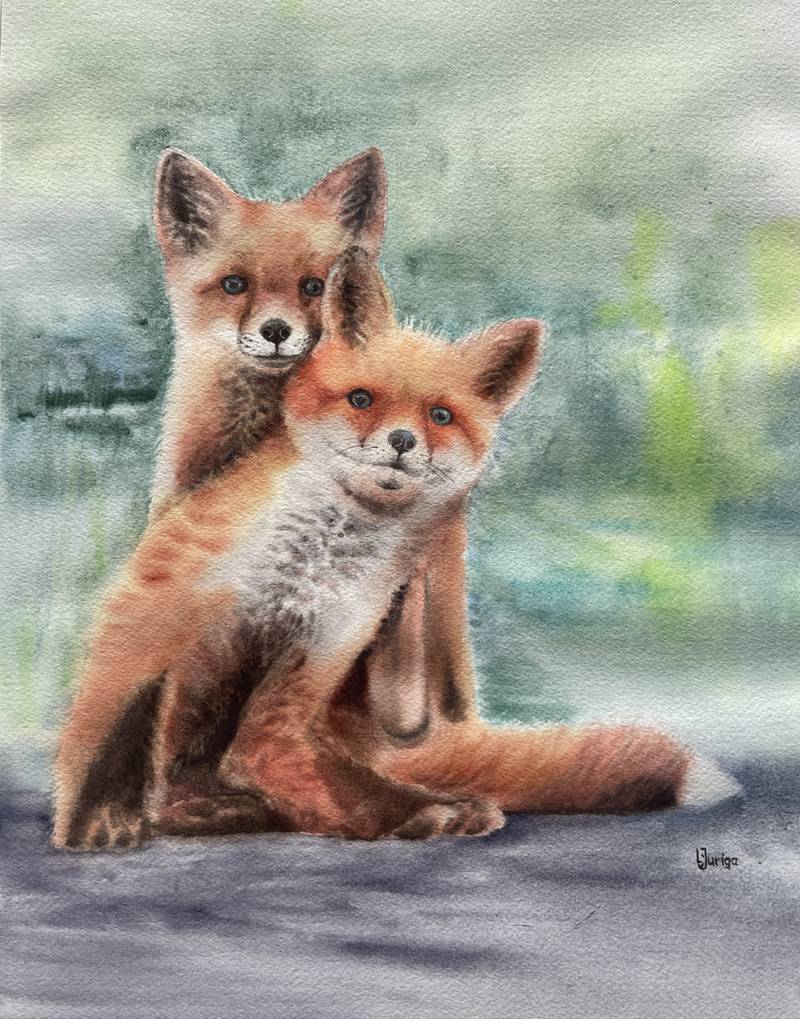 St. Charles Public Library is hosting an exhibit featuring the artwork of local artists Larysa Juriga during January and February of 2024