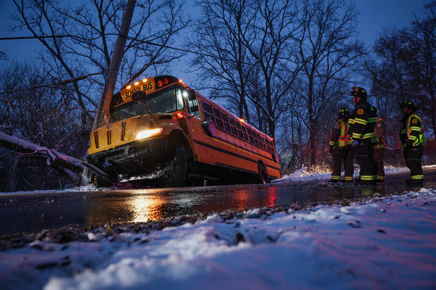 The Nunda Rural Fire Protection District responded to a school bus crash on Dec. 1, 2025 to the area of Colby Point and South Justen roads near McHenry.