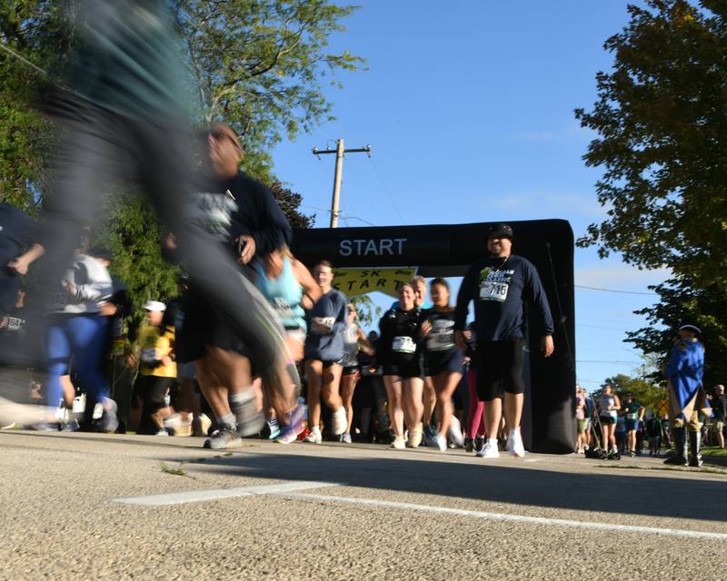 Runners take off for the DeKalb Corn Classic 5K held on Sunday, Sept. 29, 2024, downtown.
