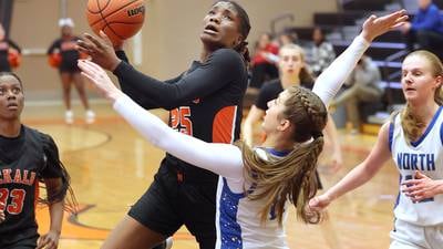 Girls basketball: Zoe Bohmer, Wheaton North overcome tenacious DeKalb defense to eliminate Barbs