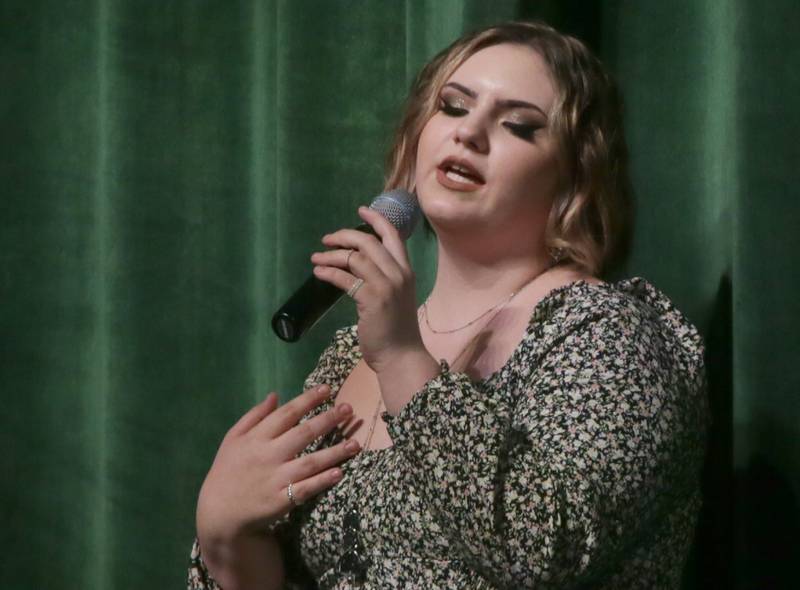 Ottawa Township High School senior Paige Smith sings a solo during the 48th annual Fine Arts Festival on Thursday, March 17, 2022 at Ottawa High School.
