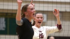Photos: Prairie Ridge vs. Woodstock North, Class 3A Crystal Lake South Sectional volleyball