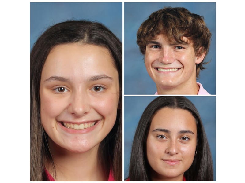 Joliet Catholic Academy recently announced its Students of the Month for October. These are Lily Ray (left), Charlie O'Neill (top) and Emy Diaz (bottom).