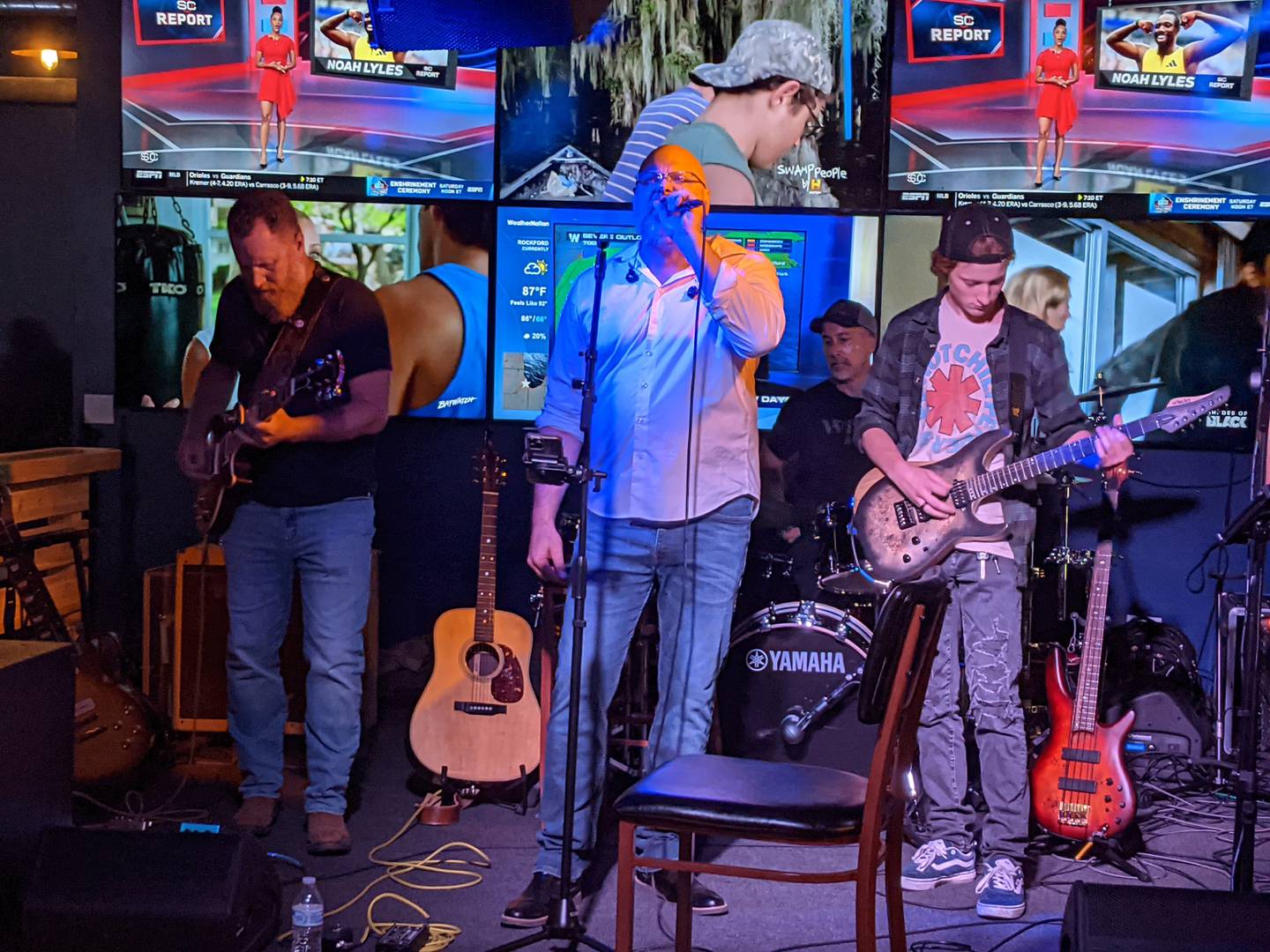 Local band Eutychus Falling performed at a friends and family event Aug. 2 at Nash Vegas Saloon in downtown Oswego.