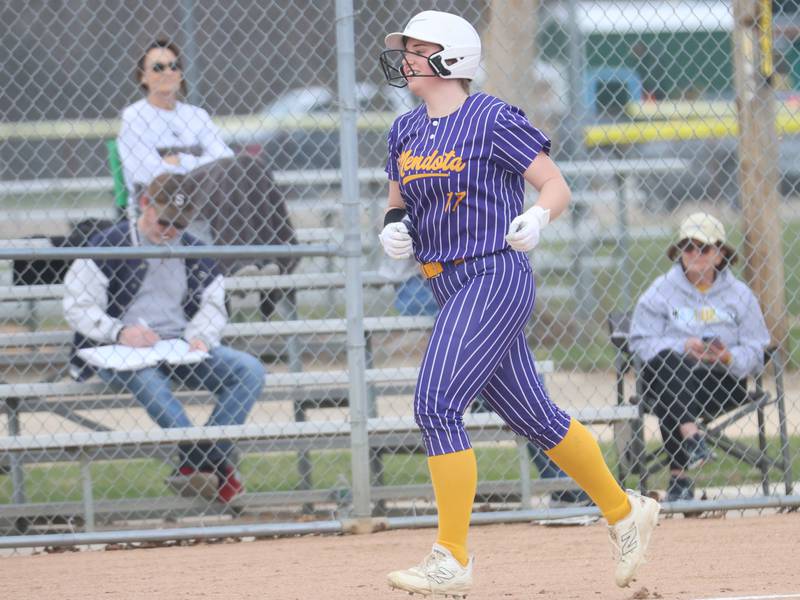 Addy Perryman’s 2 homers, Lexie Saylor’s complete game carry Mendota past Marquette