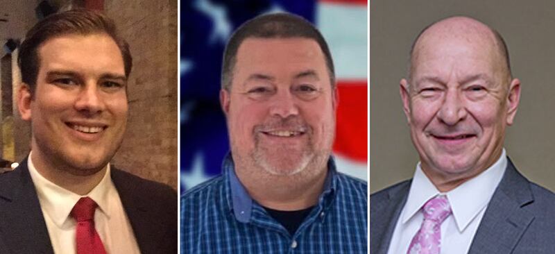 The Republican candidates running for the McHenry County Board in District 3 include, from left to right, Eric Hendricks, Bob Reining and Bob Nowak.