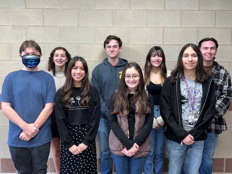 The following Mendota High School students have been named 2022-2023 Illinois State Scholars: William Bentley, son of Ben and Sharlene Bentley, of Mendota; Melaina Bierwirth, daughter of Melissa Verna, of Mendota; Isabelle Escatel, daughter of Isidro and Carrie Escatel, of Mendota; Alexis Finley, daughter of Adam and Carrie Finley, of Mendota; Abigail Kunz, daughter of Matthew and Stephanie Kunz, of Mendota; Neal Linden, son of Maureen Linden, of Mendota; Carlos Olivas, son of Natasha Lemus, of Mendota; and Avery Pierce, son of Darrell and Sheila Pierce, of West Brooklyn.