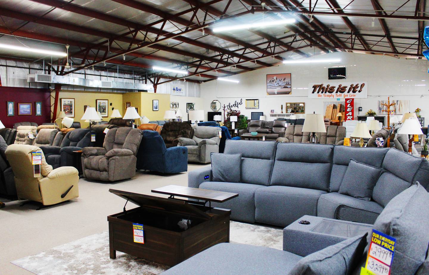 Harold's Furniture in Rock Falls has a large selection of living room, dining room and bedroom sets.