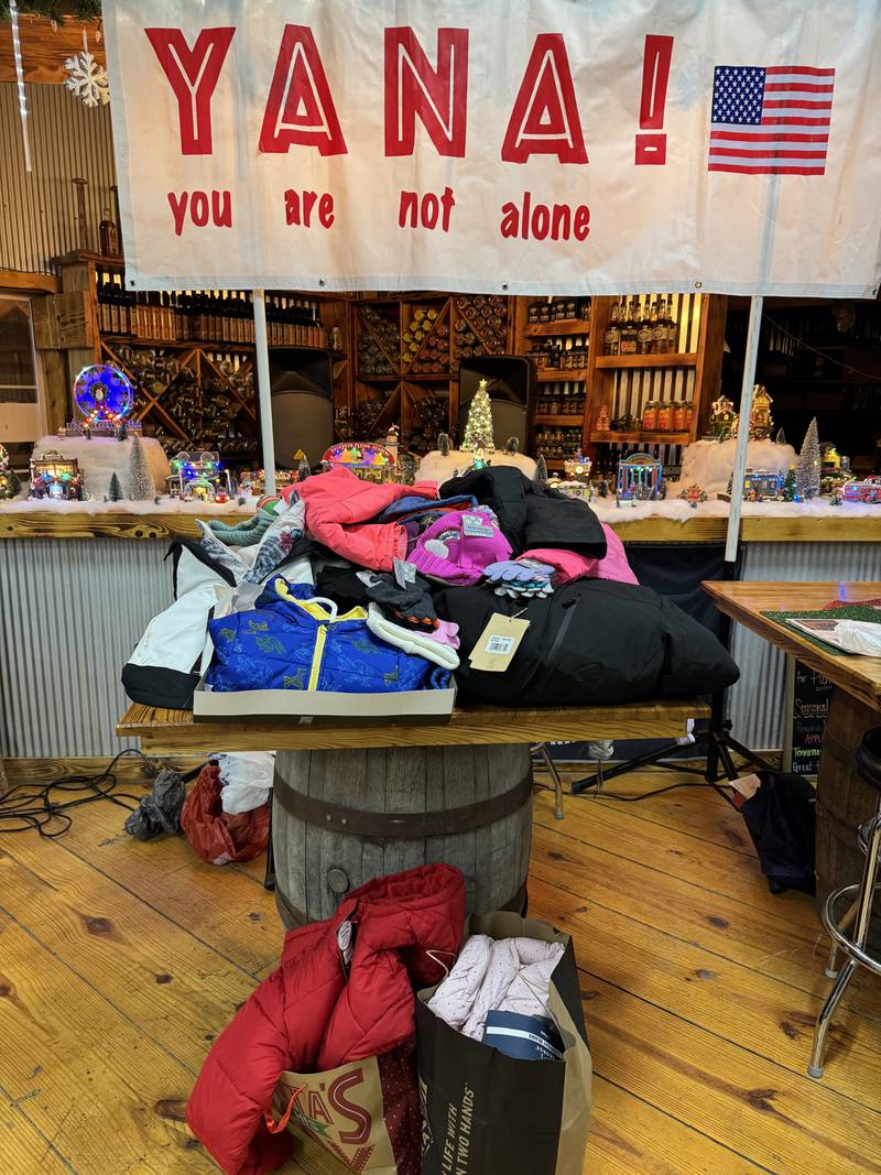 The La Salle County YANA! (You Are Not Alone) group, a non-partisan community organization, contributed more than 30 brand new coats, gloves and hats to the Youth Service Bureau of La Salle County.
