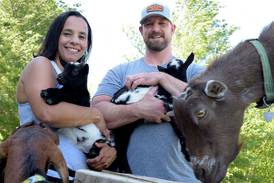 Elgin woman turns tragedy into mission to promote mental wellness -- with goats