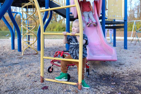 Bedford’s playground taking shape at Grace Christian Academy