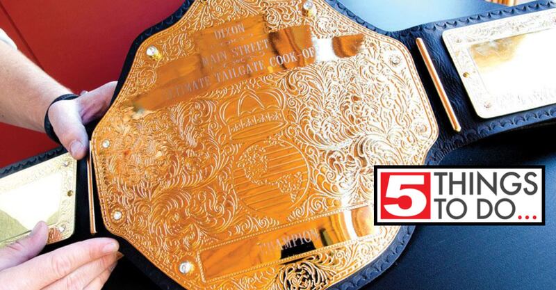 Championship belt that goes to the winner of the Ultimate Tailgate and Chili Cookoff in Dixon.