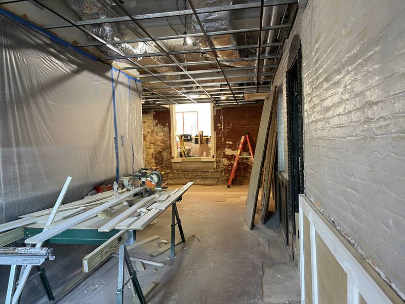 Work is still needed in the Public House restaurant space on Thursday, May 25, 2023, in the Old Courthouse and Sheriff's House in Woodstock.