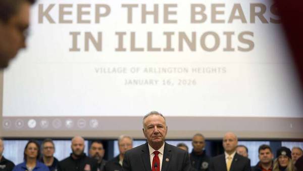 ‘We can’t fumble this’: Arlington Heights officials say legislation needed to keep the Bears in Illinois