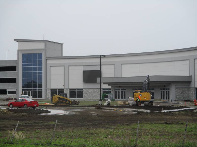 Construction proceeds on the new Hollywood Casino Joliet at Rock Run Collection, a development at the crossings of Interstates 55 and 80 in Joliet. April 30, 2025