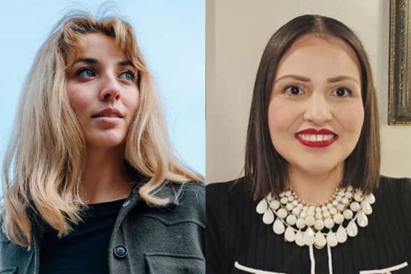 Republican congressional candidate confronts Democratic rival with prison-themed gift bag at event