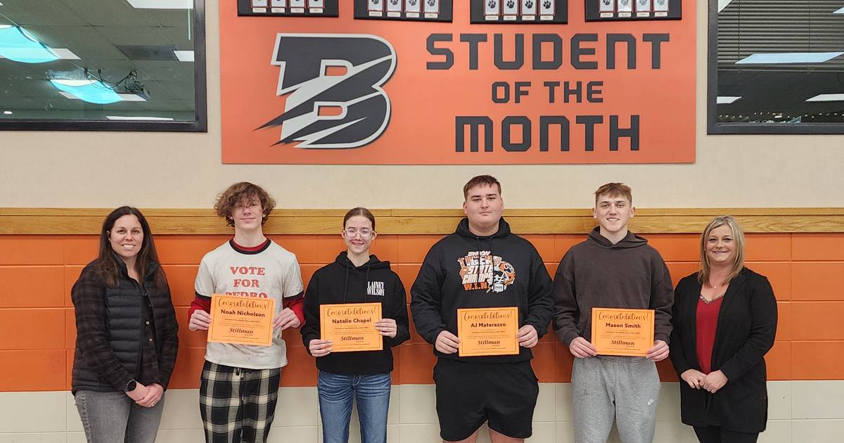 Byron High School’s December Students of the Month named