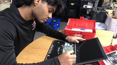 Every Huntley student gets a Chromebook. Now some are helping keep them running longer.