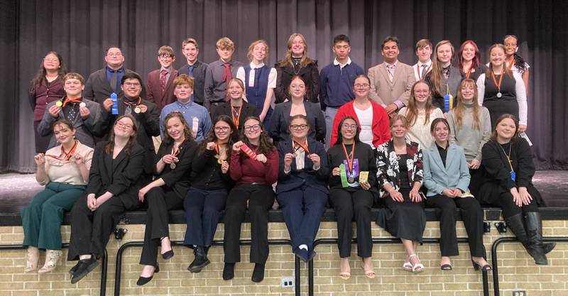 On Saturday, Jan. 17, 2026, the Rochelle Township High School speech team earned first place at the United Township High School tournament.