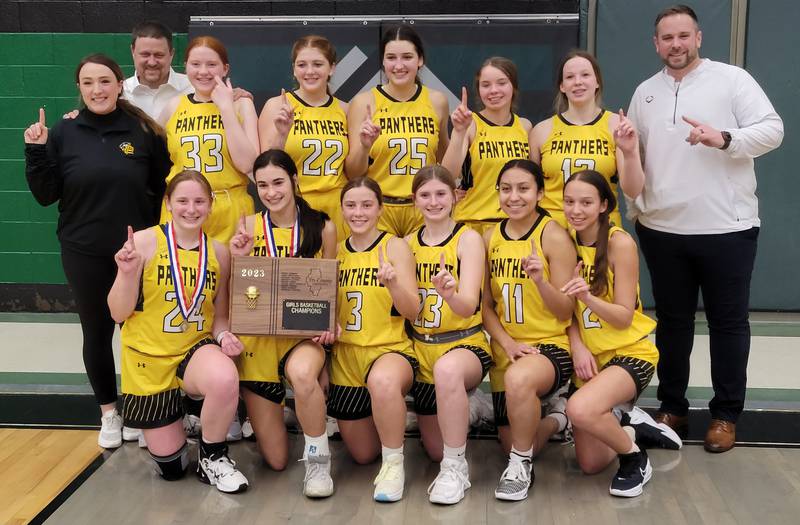 The Putnam County Panthers held on to defeat Seneca, 37-34, in Thursday's championship game of the Tri-County Conference Tournament.