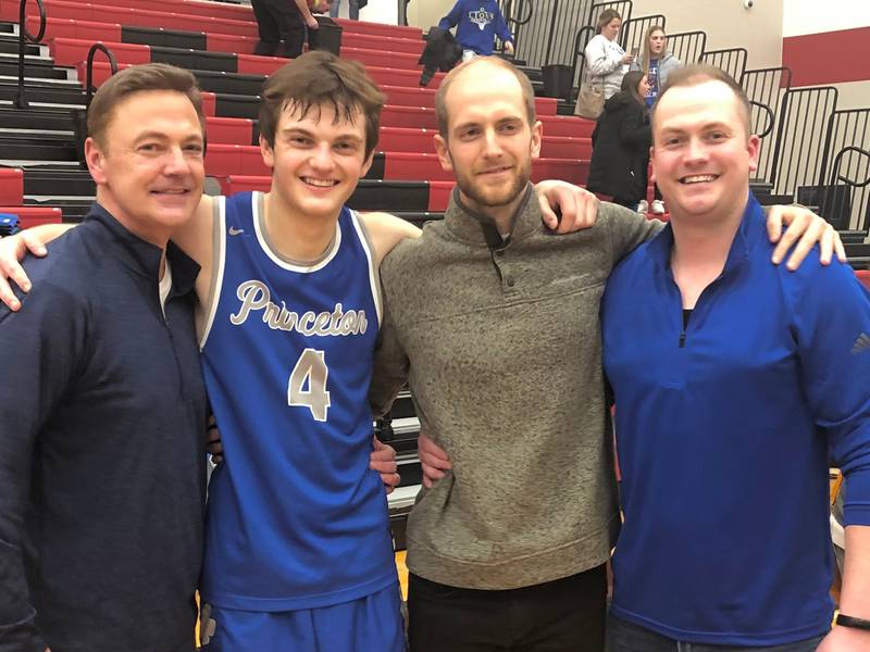 PHS senior Jackson Dressler added another regional championship to the family trophy belt which now adds up to five for the family.. His dad, Derek (left), won the first in 1986 followed by his sons Jalen (2010, 2011) and Brandon (2009).