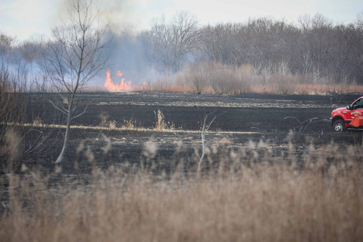 Marengo firefighters were dispatched Wednesday, March 26, 2025 to the 17700 block of Route 176 near union for a second fire.