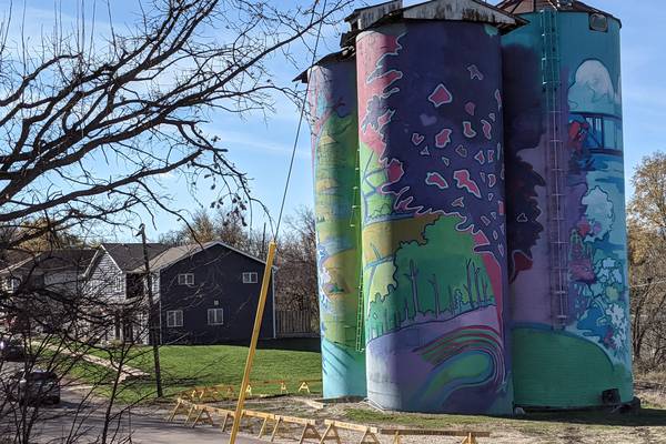 Oswego now owns colorful silos  that are part of mural project