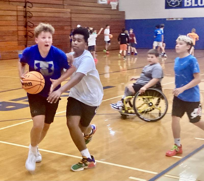 Camp is in session at Princeton High School.