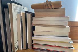 Road trip with a book at the Bertolet Memorial Library in Leaf River